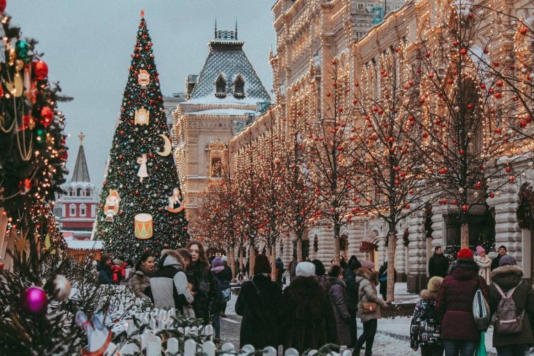 décoration de Noël dans la rue