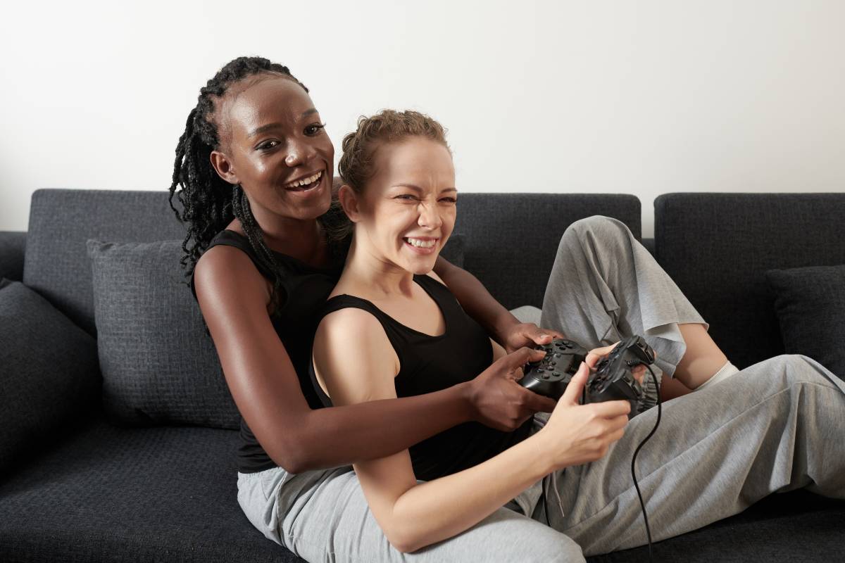 couple qui s'amuse