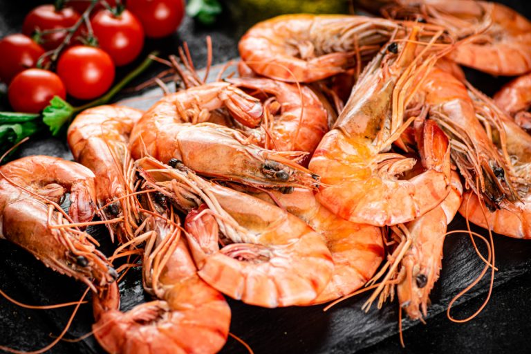 des crevettes