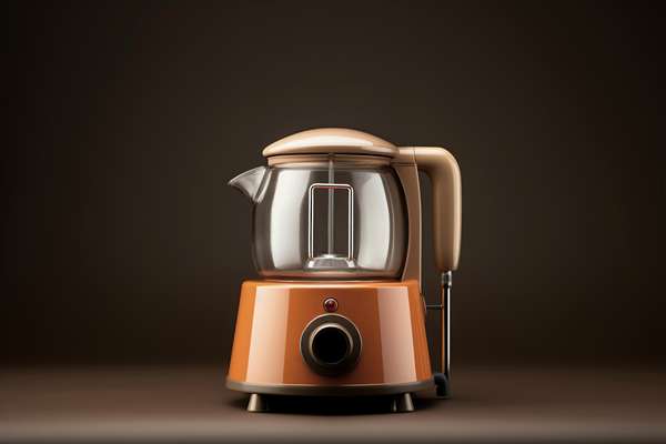 dispositif de melangeur electronique retro brun