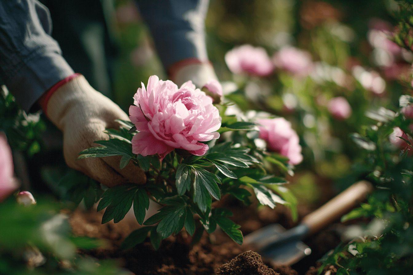 Comment déterrer et replanter une pivoine : guide complet pour une transplantation réussie
